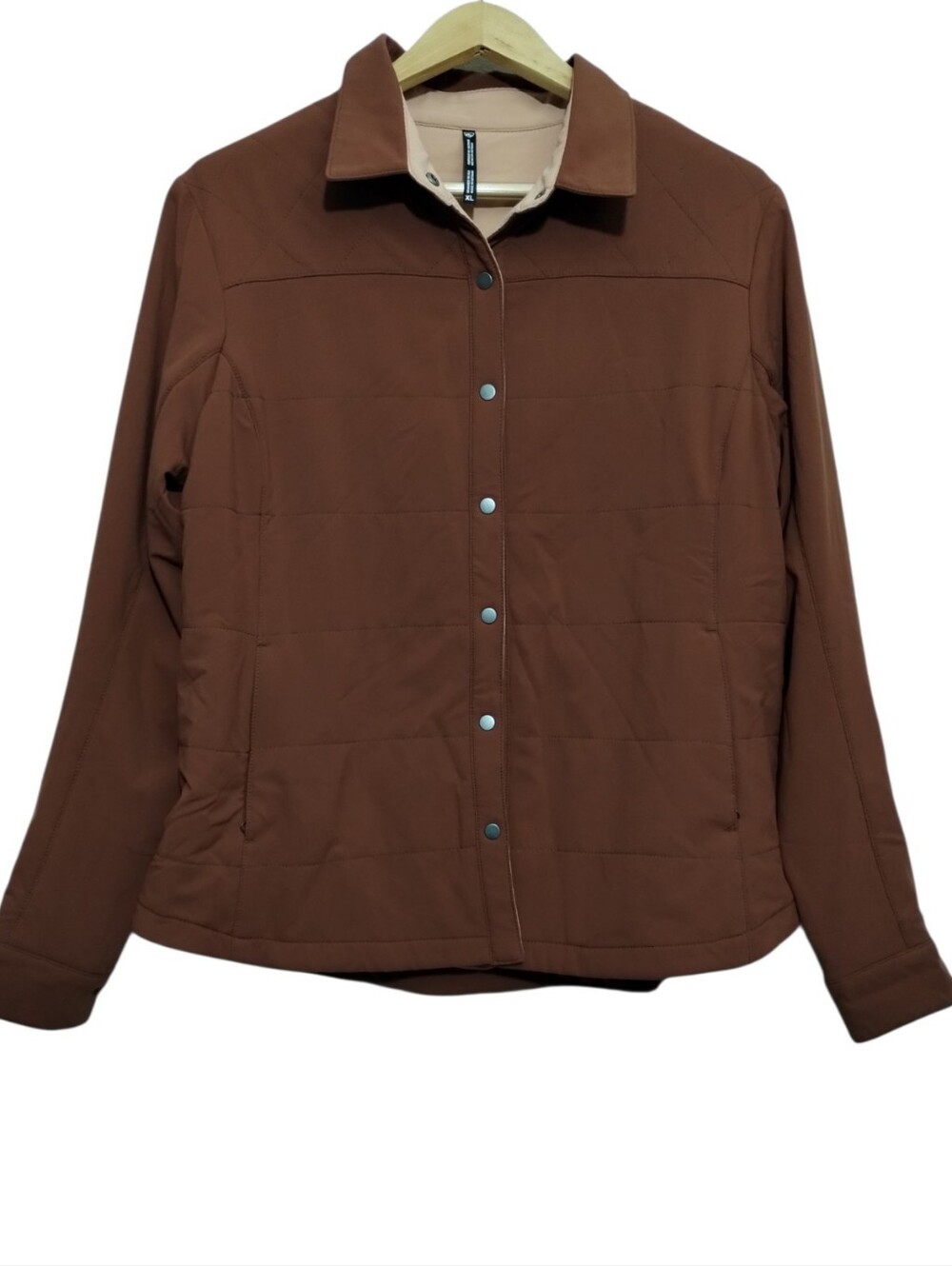 KUHL Aurora Shirtjak Women's XL Snap Button Shirt Jacket Long Sleeve Insulated